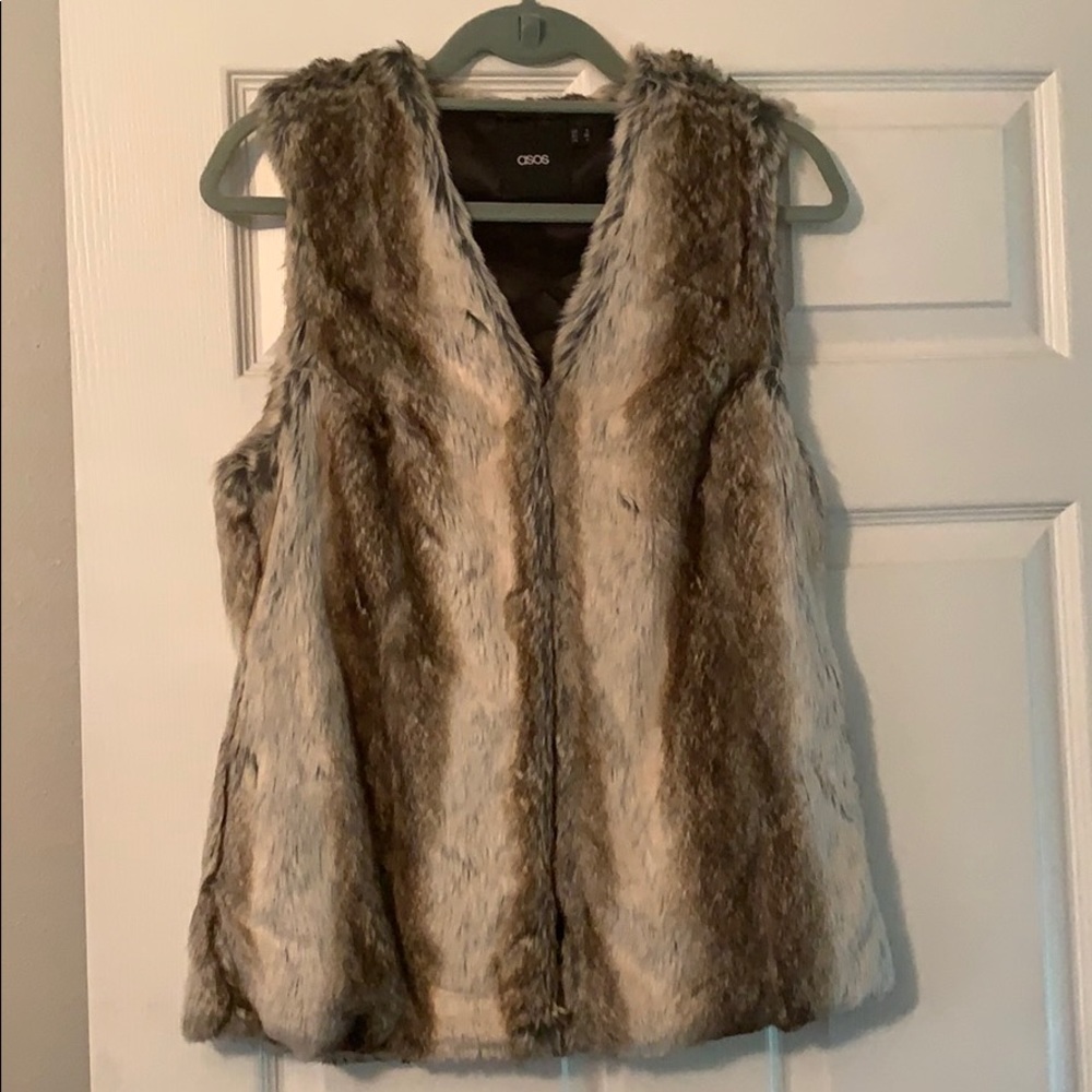 ASOS faux fur vest